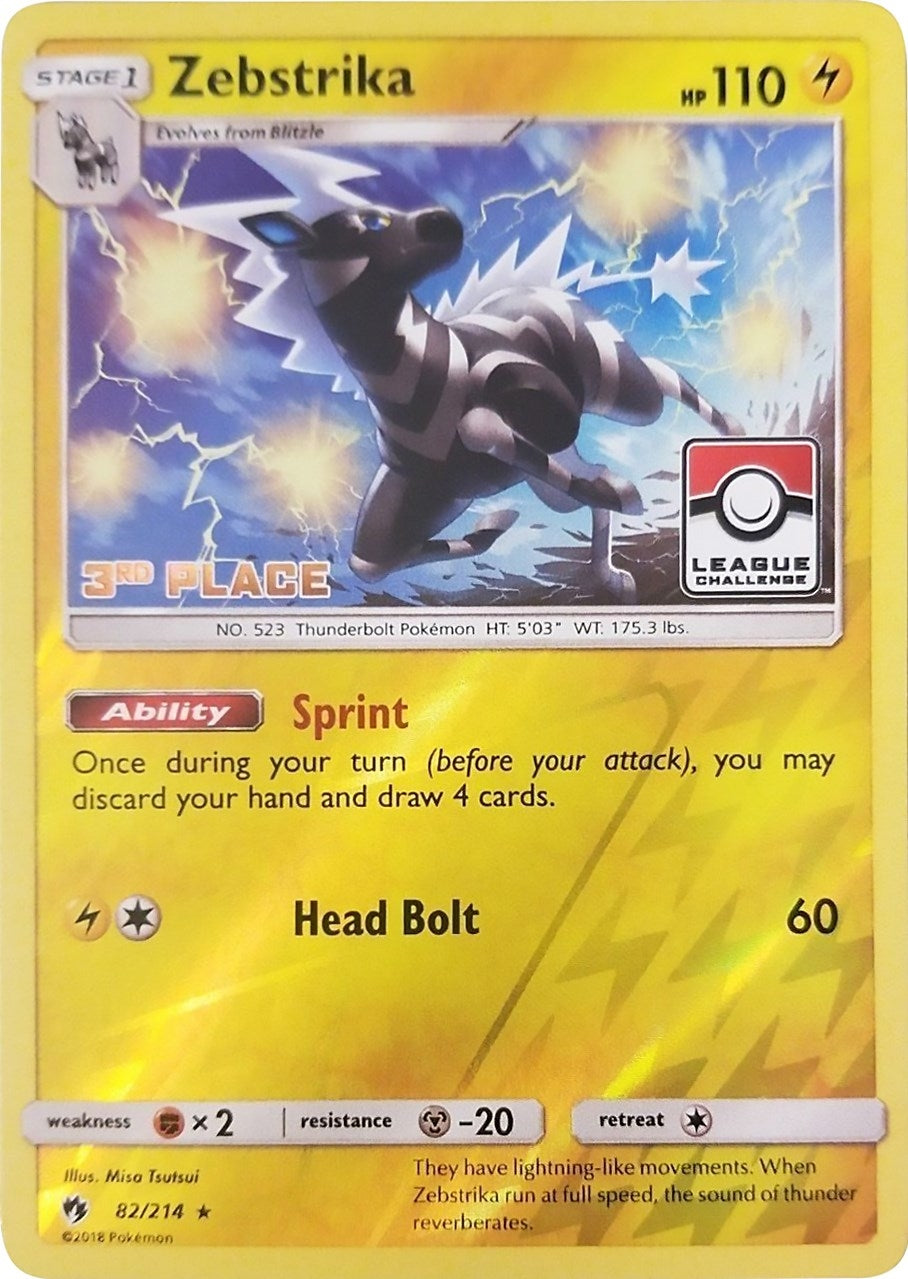 Image for Zebstrika - 82/214 (League Challenge) [3rd Place] (082/114) [League & Championship Cards] - Pokemon