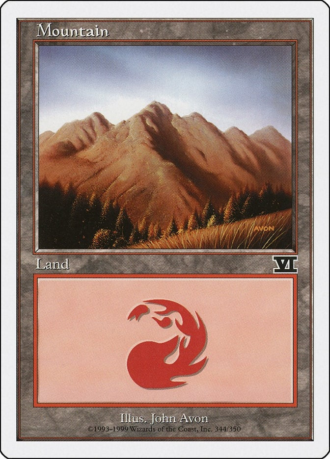 Image for Mountain (344) (344) [Classic Sixth Edition] - Magic: The Gathering