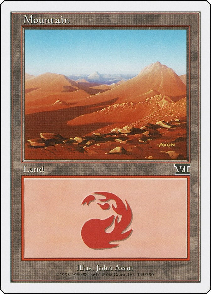 Image for Mountain (345) (345) [Classic Sixth Edition] - Magic: The Gathering