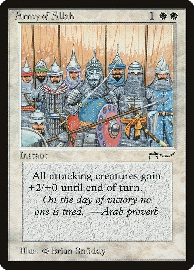 Image for Army of Allah (Light) [Arabian Nights] - Magic: The Gathering