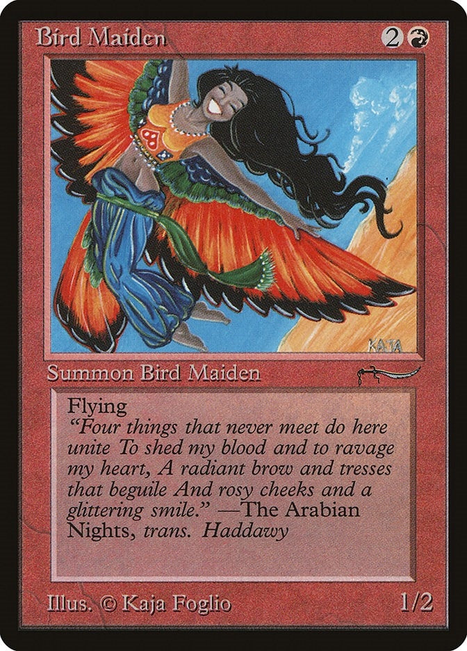 Image for Bird Maiden (Light) [Arabian Nights] - Magic: The Gathering