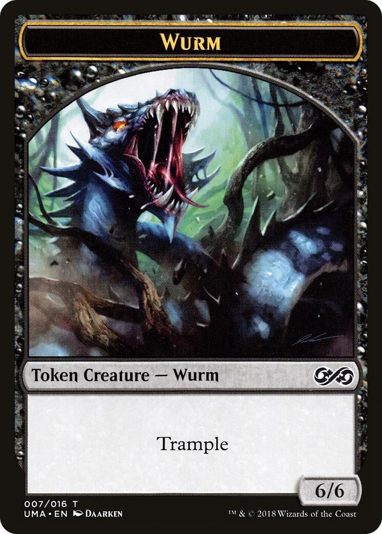 Image for Wurm Token (7) [Ultimate Masters] - Magic: The Gathering