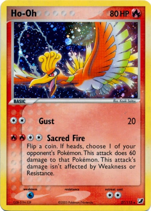 Image for Ho-Oh - 27/115 (Cosmos Holo) (027/115) [Deck Exclusives] - Pokemon