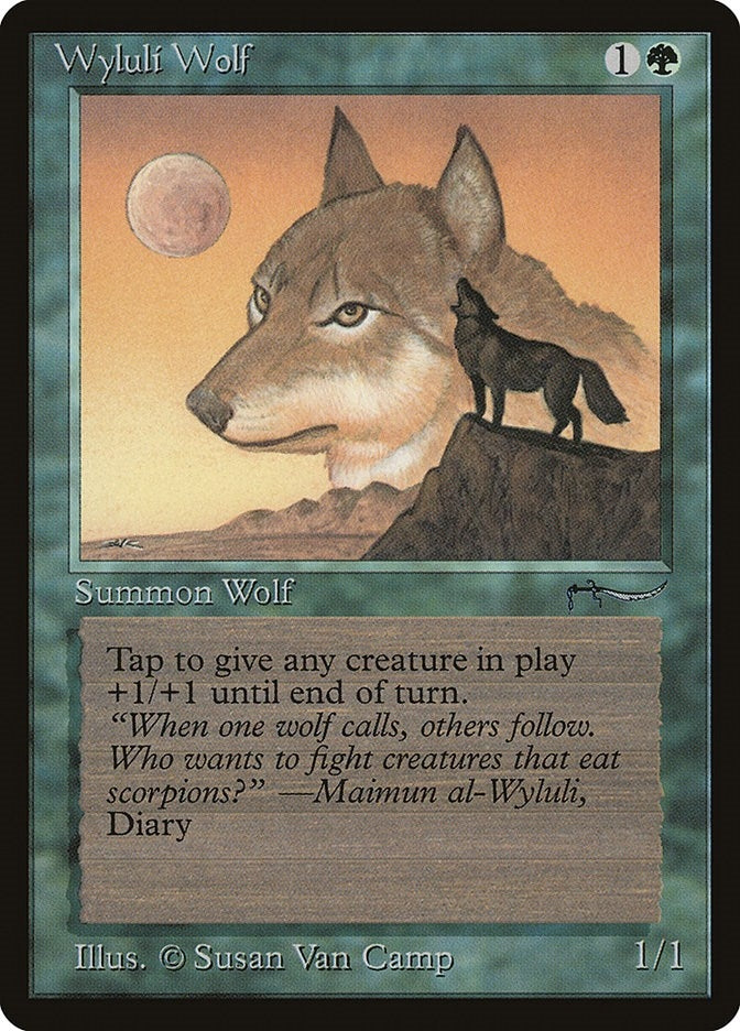 Image for Wyluli Wolf (Light) [Arabian Nights] - Magic: The Gathering