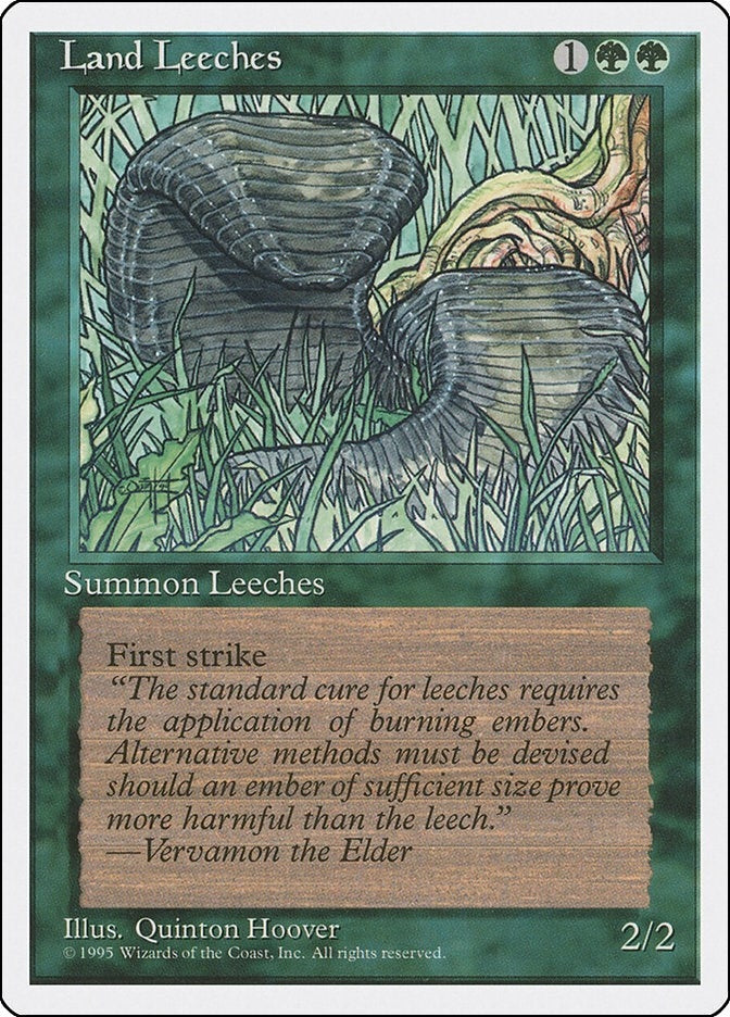 Image for Land Leeches [Fourth Edition] - Magic: The Gathering