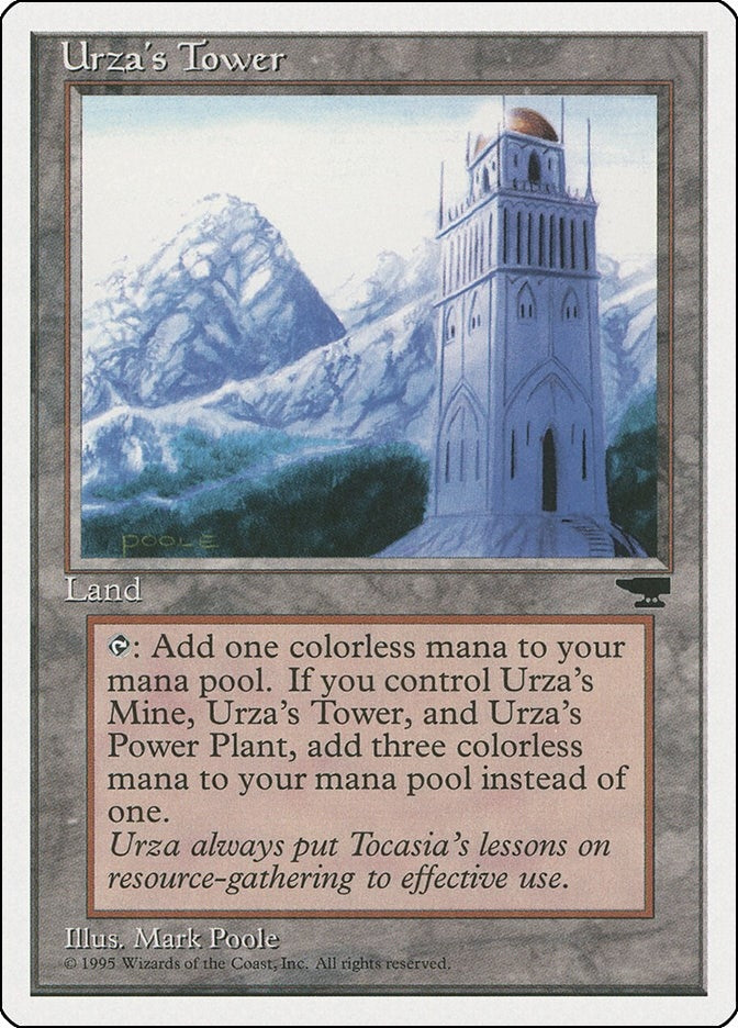 Image for Urza's Tower (Mountains) [Chronicles] - Magic: The Gathering
