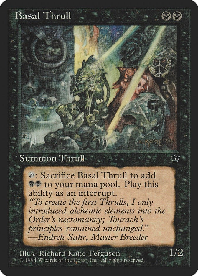 Image for Basal Thrull (Kane-Ferguson) [Fallen Empires] - Magic: The Gathering