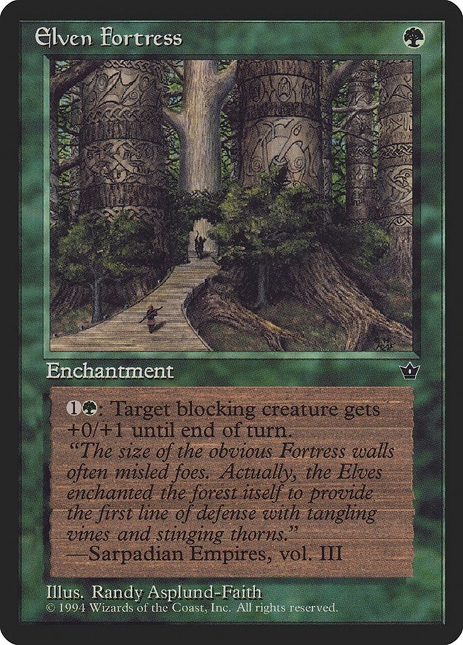 Image for Elven Fortress (Asplund-Faith) [Fallen Empires] - Magic: The Gathering