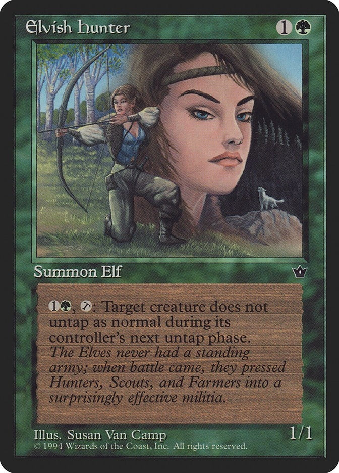 Image for Elvish Hunter (Van Camp) [Fallen Empires] - Magic: The Gathering
