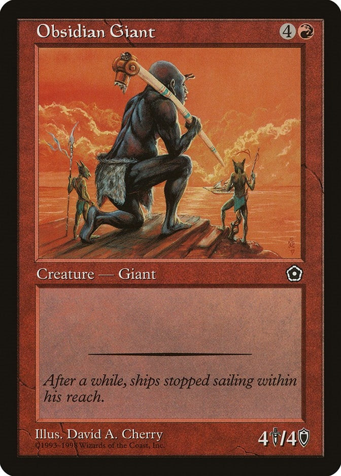 Image for Obsidian Giant [Portal Second Age] - Magic: The Gathering