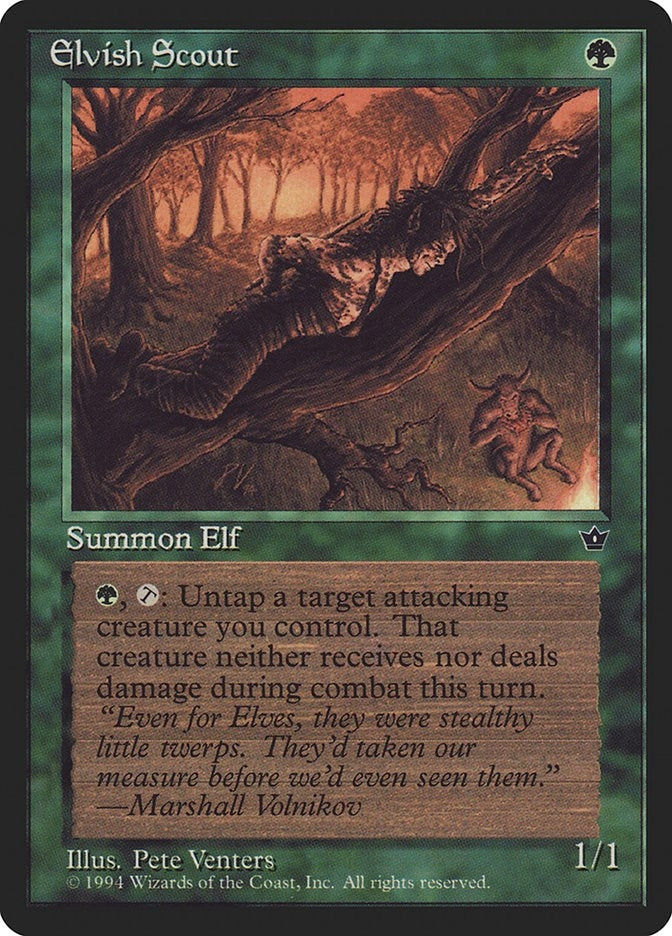 Image for Elvish Scout (Venters) [Fallen Empires] - Magic: The Gathering