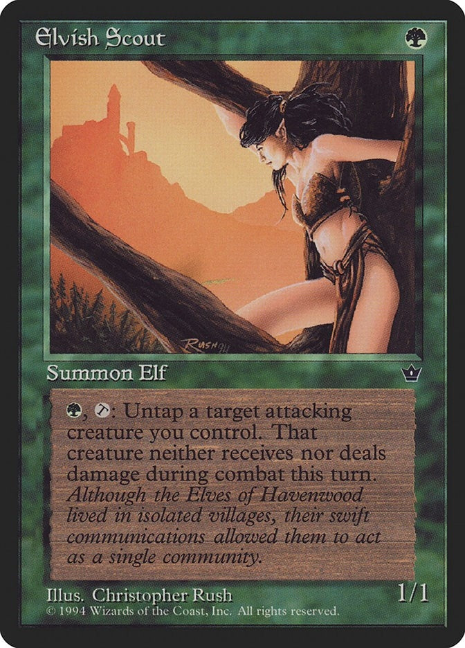 Image for Elvish Scout (Rush) [Fallen Empires] - Magic: The Gathering
