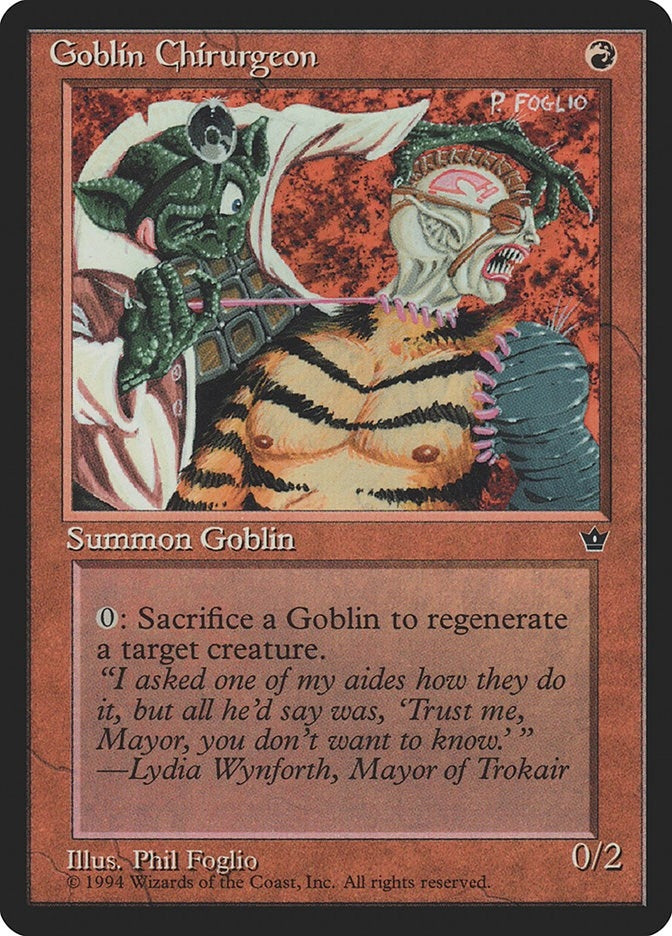 Image for Goblin Chirurgeon (Foglio) [Fallen Empires] - Magic: The Gathering