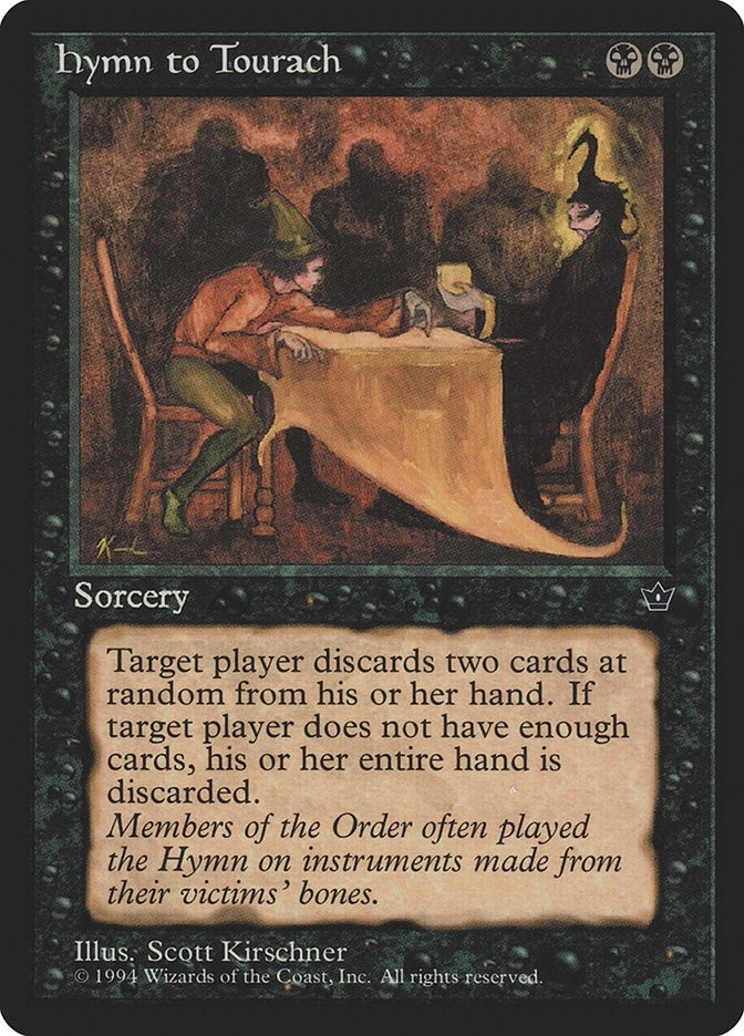 Image for Hymn to Tourach (Kirschner) [Fallen Empires] - Magic: The Gathering