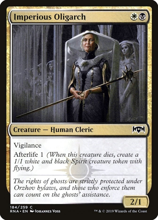 Image for Imperious Oligarch (184) [Ravnica Allegiance] - Magic: The Gathering