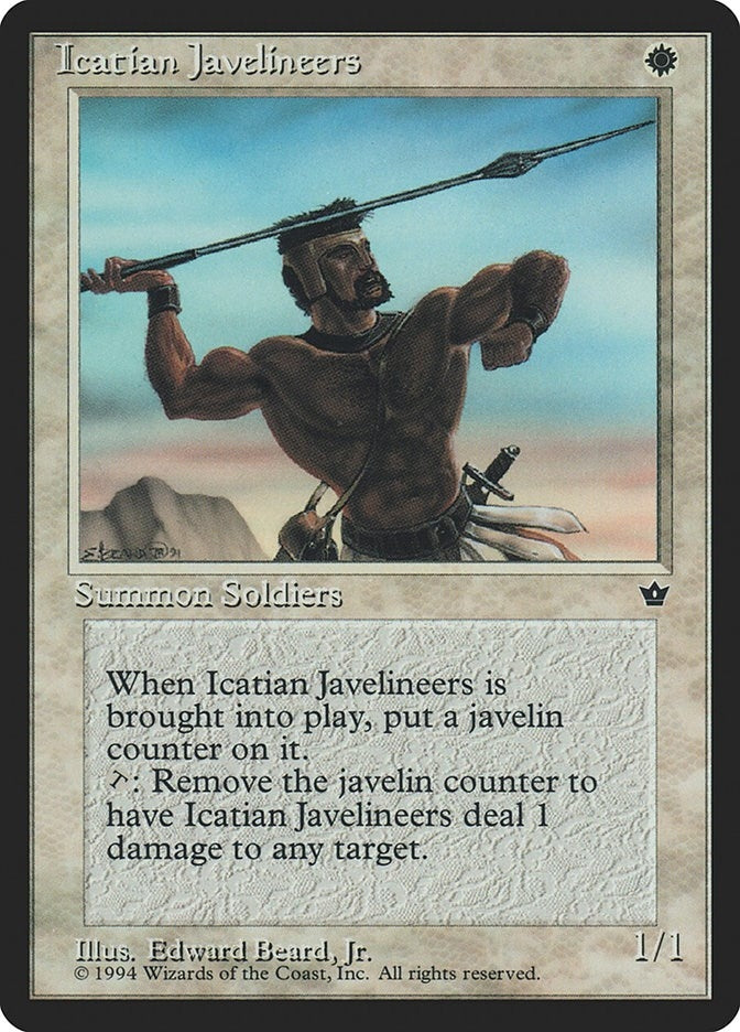 Image for Icatian Javelineers (Beard, Jr.) [Fallen Empires] - Magic: The Gathering