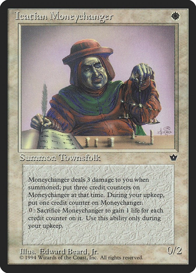 Image for Icatian Moneychanger (Beard, Jr.) [Fallen Empires] - Magic: The Gathering