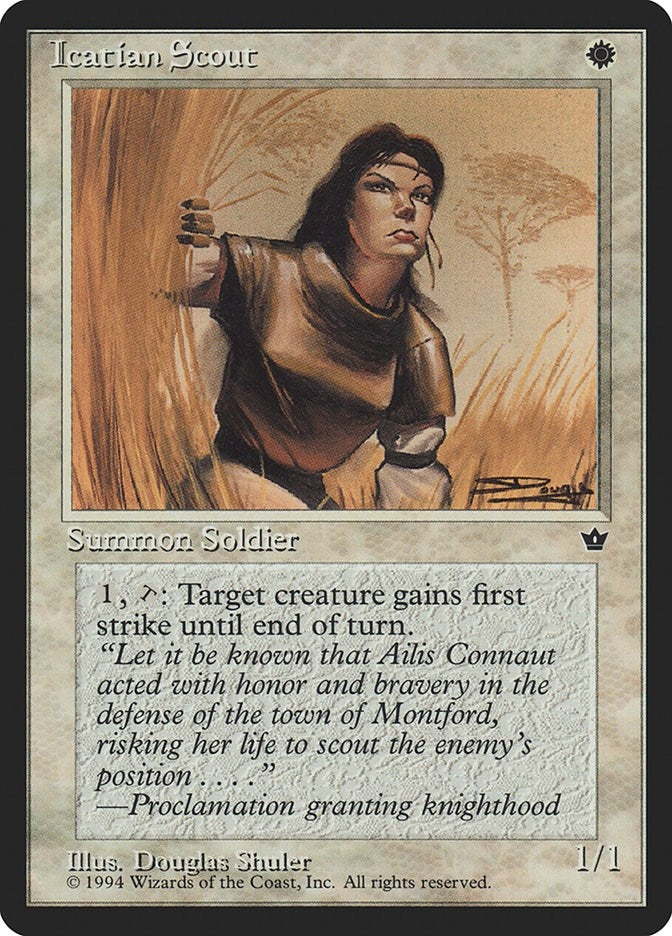 Image for Icatian Scout (Shuler) [Fallen Empires] - Magic: The Gathering