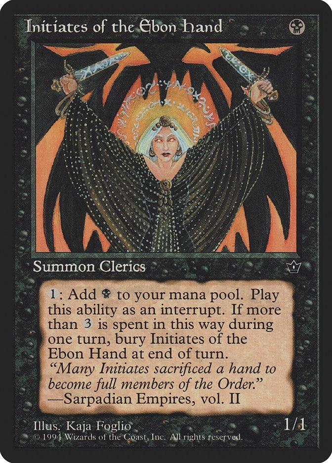 Image for Initiates of the Ebon Hand (Foglio) [Fallen Empires] - Magic: The Gathering