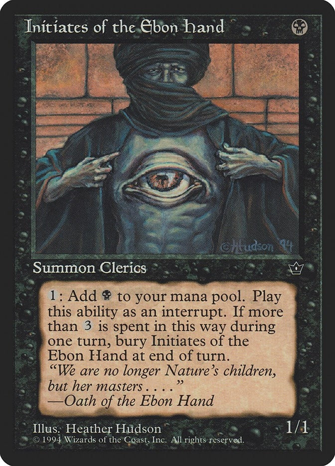 Image for Initiates of the Ebon Hand (Hudson) [Fallen Empires] - Magic: The Gathering