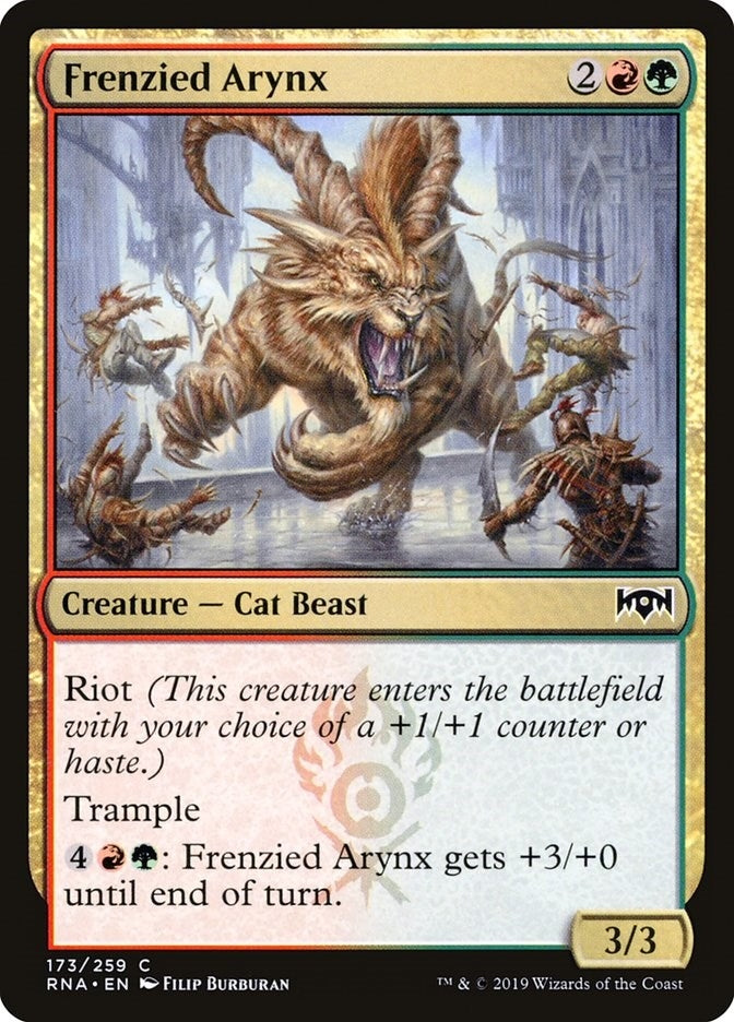 Image for Frenzied Arynx (173) [Ravnica Allegiance] - Magic: The Gathering