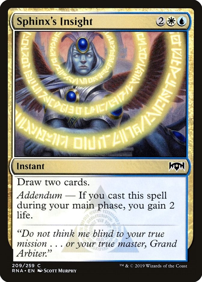 Image for Sphinx's Insight (209) [Ravnica Allegiance] - Magic: The Gathering