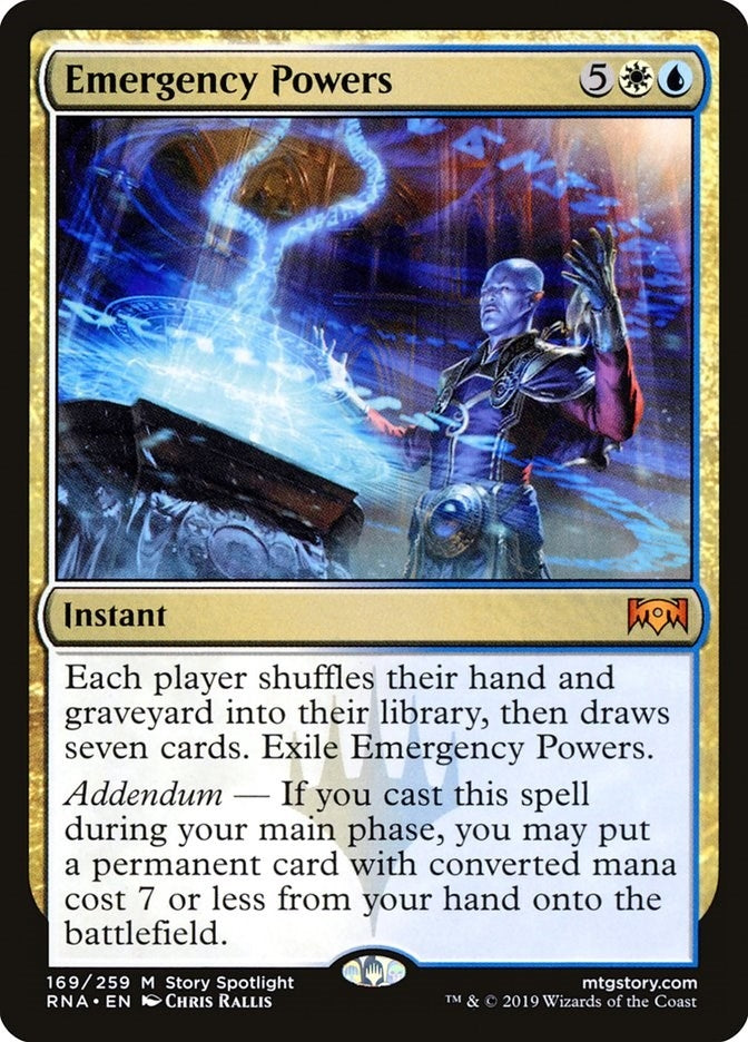 Image for Emergency Powers (169) [Ravnica Allegiance] - Magic: The Gathering