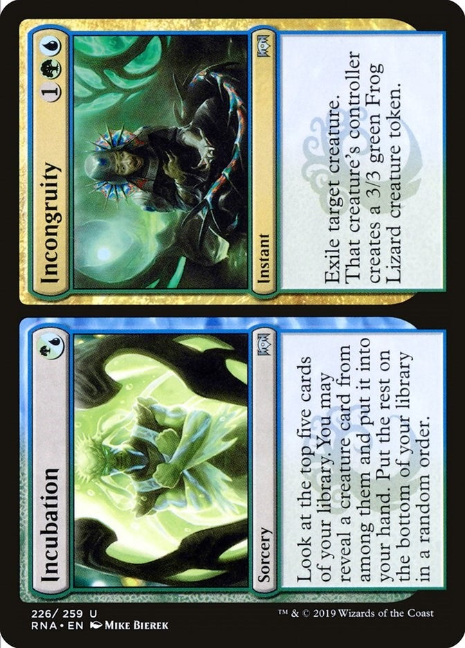 Image for Incubation // Incongruity (226) [Ravnica Allegiance] - Magic: The Gathering