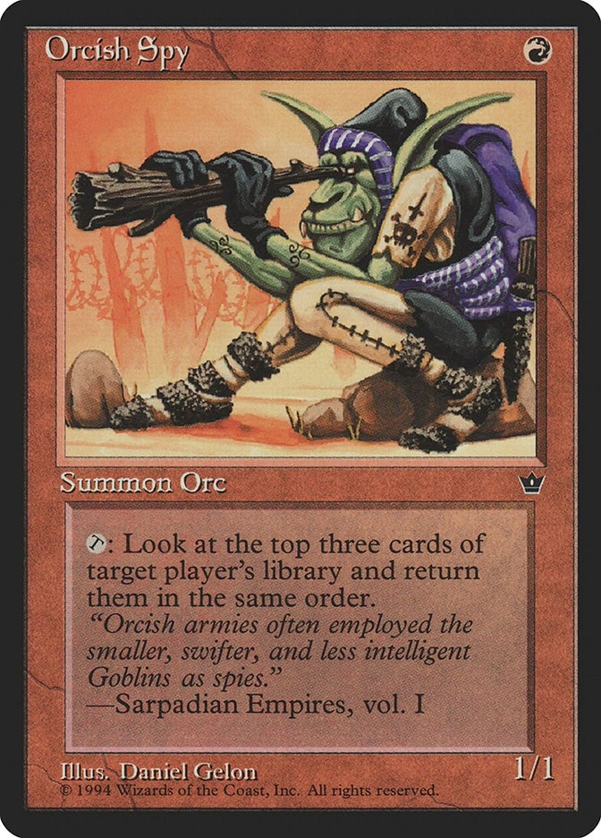 Image for Orcish Spy (Gelon) [Fallen Empires] - Magic: The Gathering