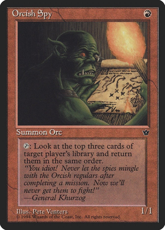 Image for Orcish Spy (Venters) [Fallen Empires] - Magic: The Gathering