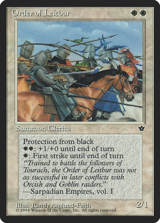 Image for Order of Leitbur (Asplund-Faith) [Fallen Empires] - Magic: The Gathering