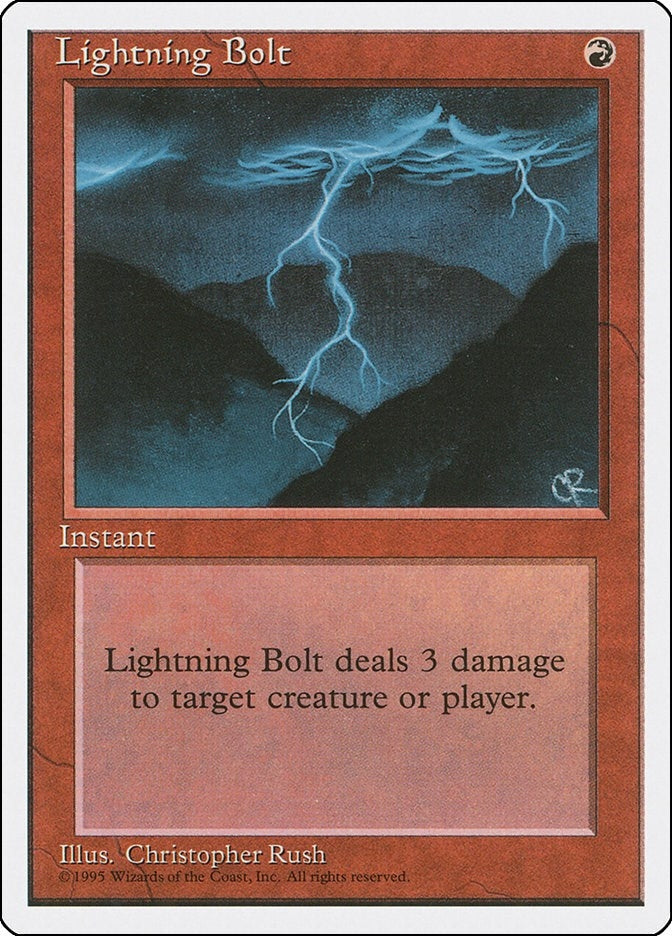 Image for Lightning Bolt (226) [Fourth Edition] - Magic: The Gathering