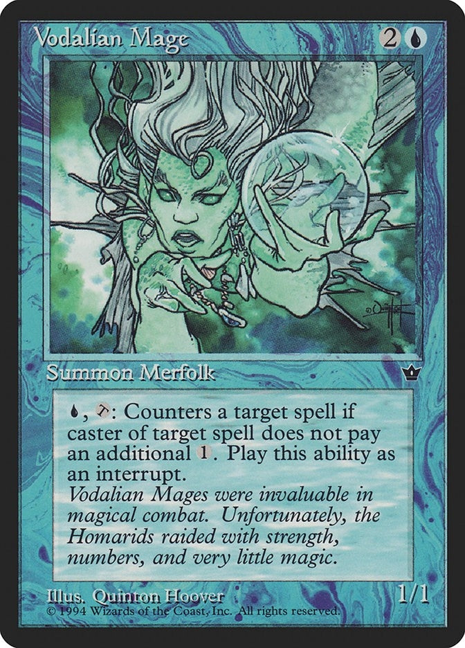 Image for Vodalian Mage (Hoover) [Fallen Empires] - Magic: The Gathering