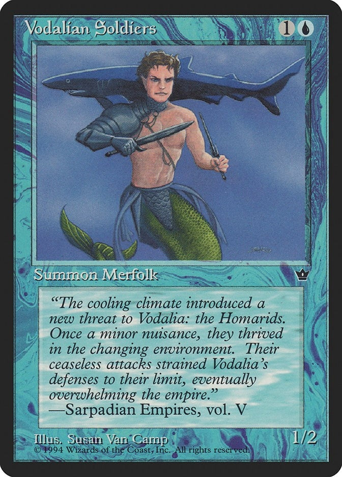 Image for Vodalian Soldiers (Van Camp) [Fallen Empires] - Magic: The Gathering