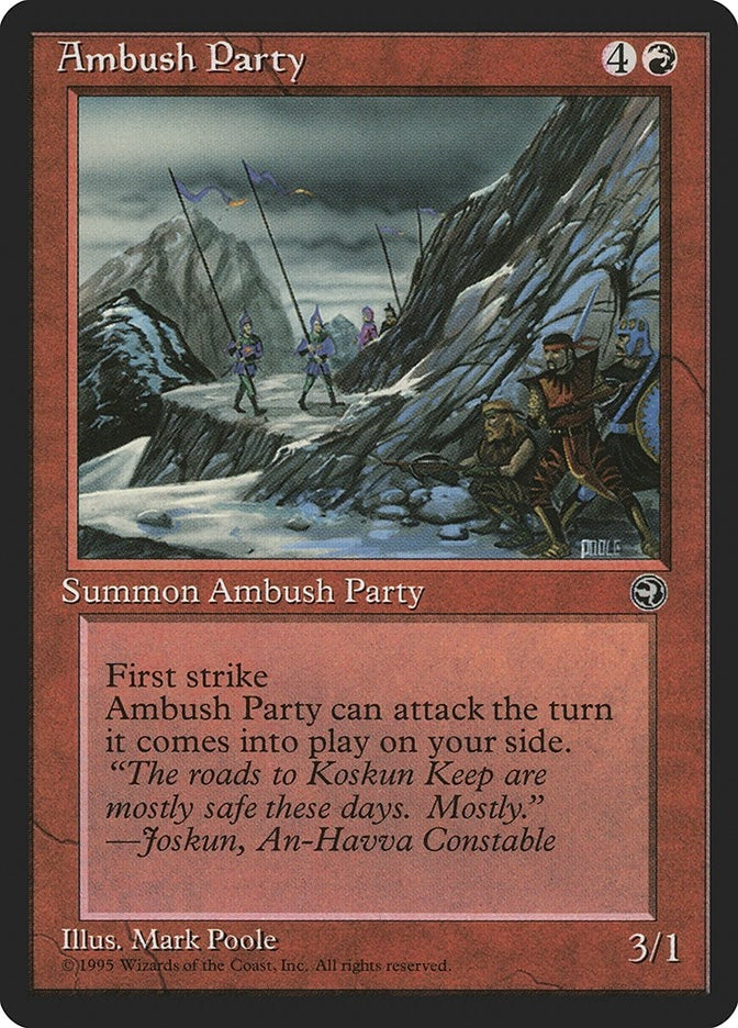 Image for Ambush Party [Version 2] (80) [Homelands] - Magic: The Gathering