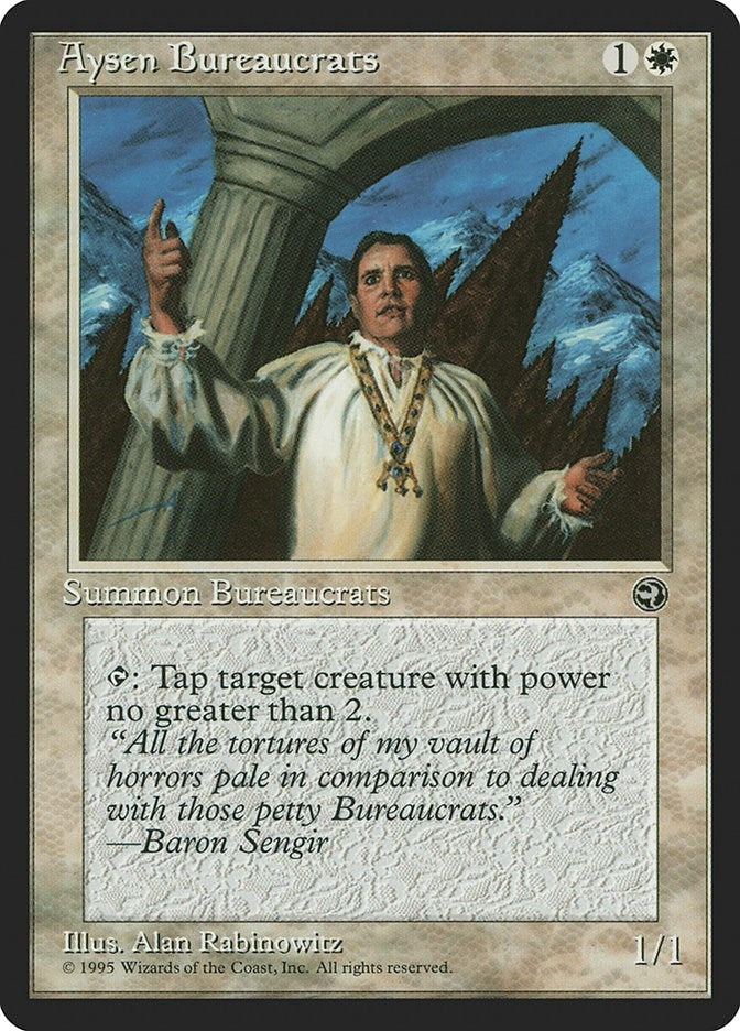 Image for Aysen Bureaucrats [Version 2] [Homelands] - Magic: The Gathering