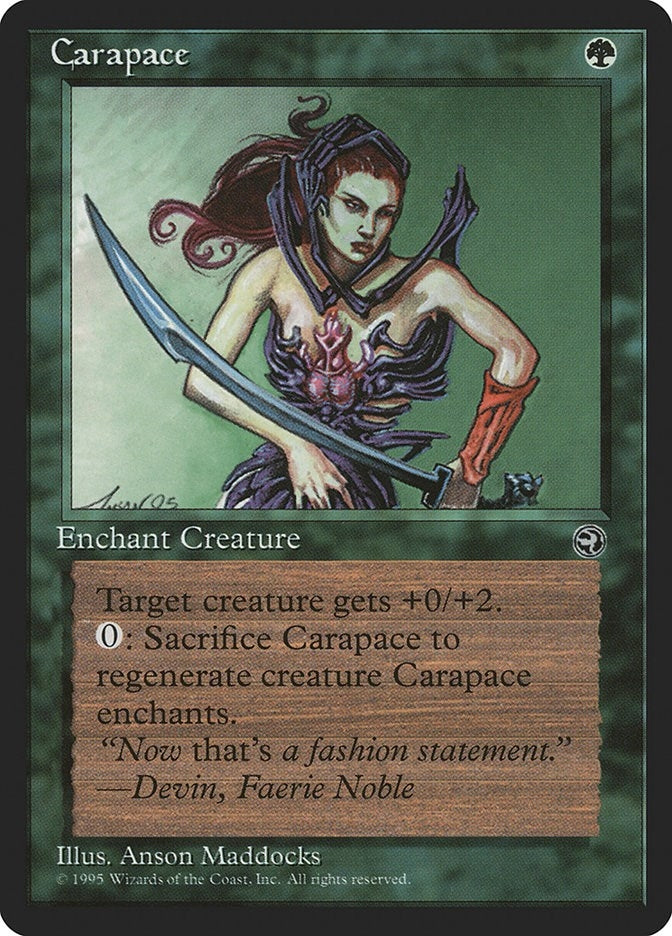Image for Carapace [Version 2] (55) [Homelands] - Magic: The Gathering