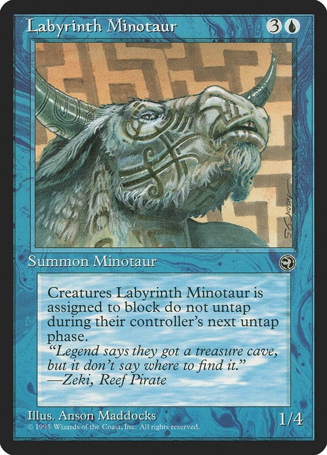 Image for Labyrinth Minotaur [Version 2] (30) [Homelands] - Magic: The Gathering