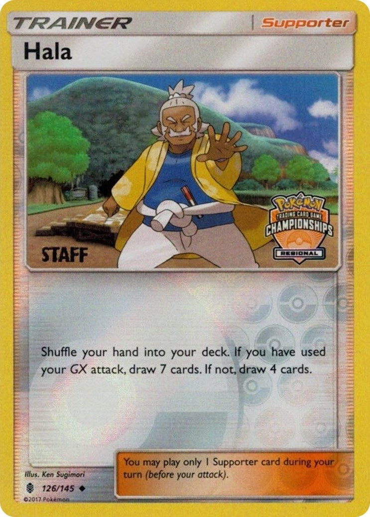 Image for Hala - 126/145 (Regional Championships) [Staff] (126/145) [League & Championship Cards] - Pokemon
