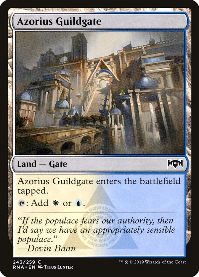 Image for Azorius Guildgate (243) (243) [Ravnica Allegiance] - Magic: The Gathering