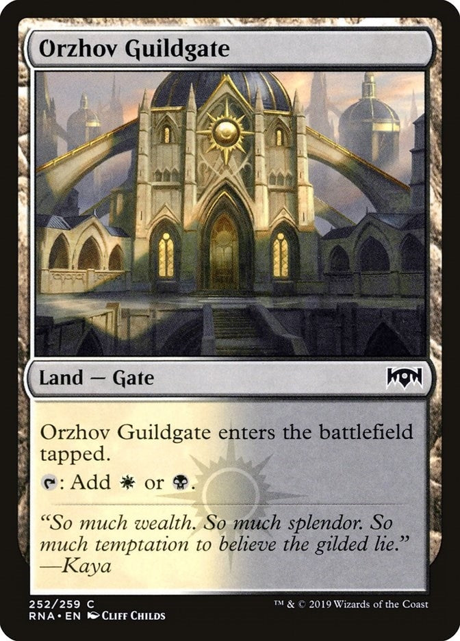 Image for Orzhov Guildgate (252) (252) [Ravnica Allegiance] - Magic: The Gathering