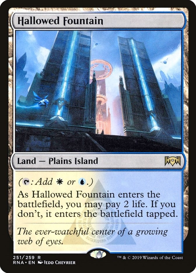 Image for Hallowed Fountain (251) [Ravnica Allegiance] - Magic: The Gathering