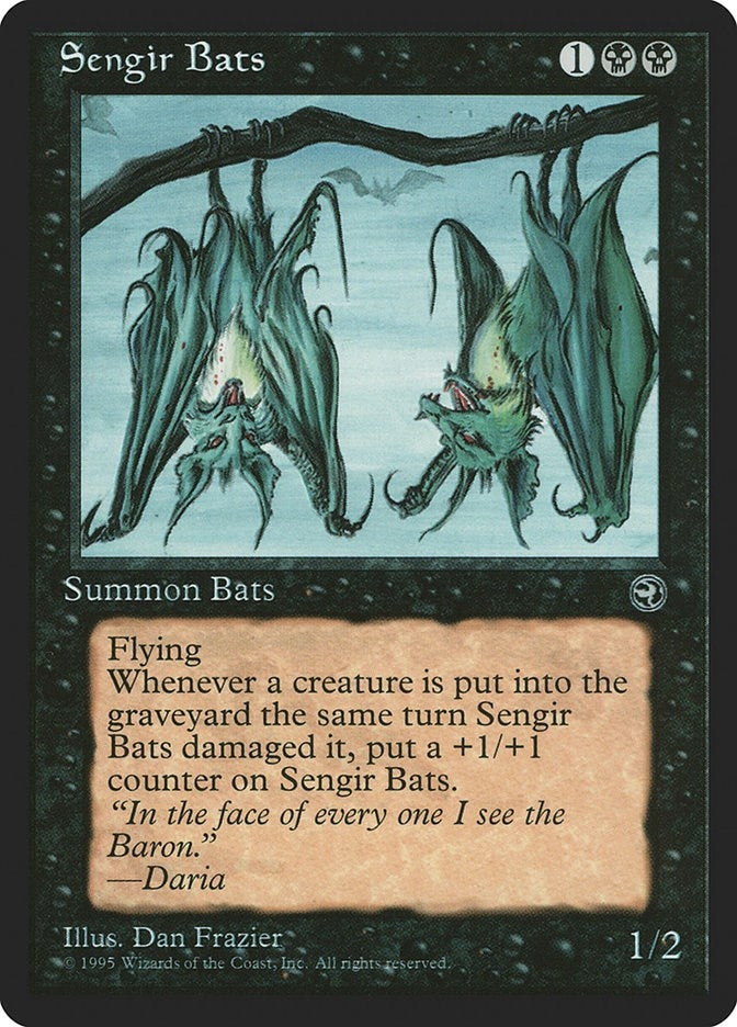 Image for Sengir Bats [Version 2] (57) [Homelands] - Magic: The Gathering