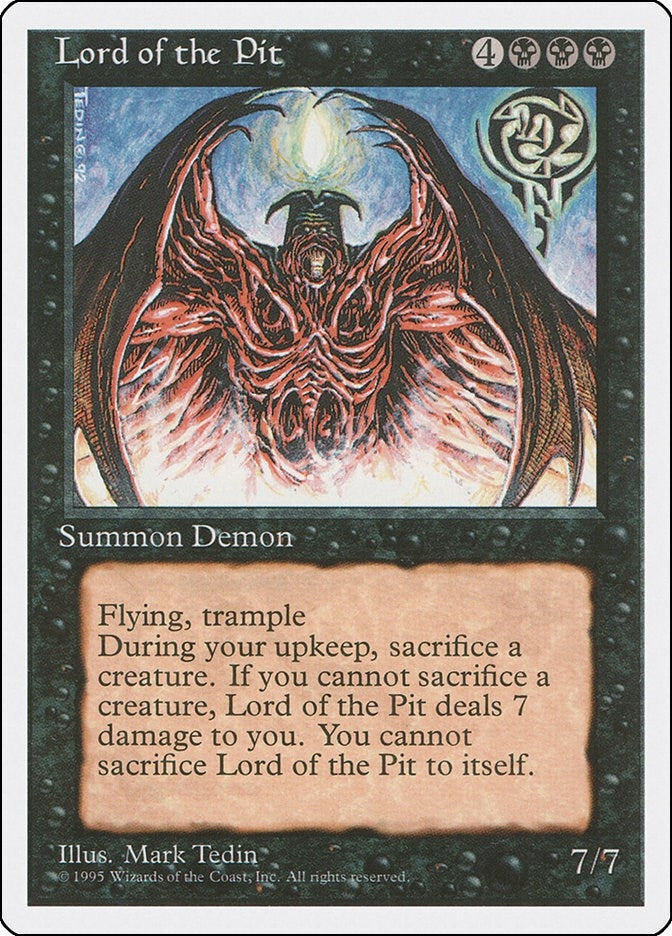Image for Lord of the Pit (28) [Fourth Edition] - Magic: The Gathering