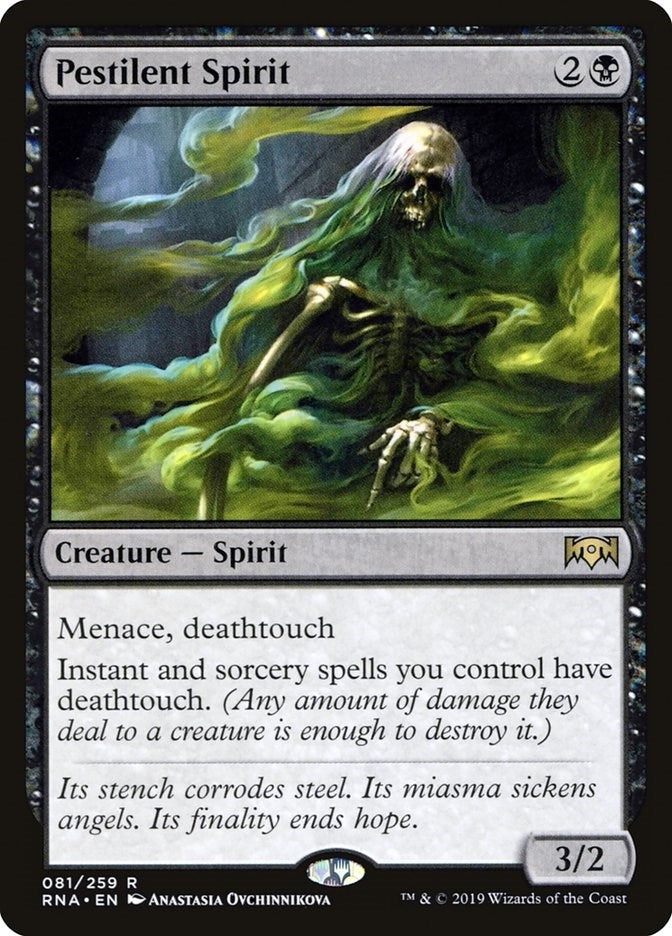 Image for Pestilent Spirit (81) [Ravnica Allegiance] - Magic: The Gathering