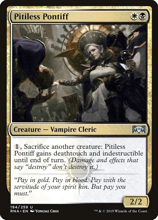 Image for Pitiless Pontiff (194) [Ravnica Allegiance] - Magic: The Gathering