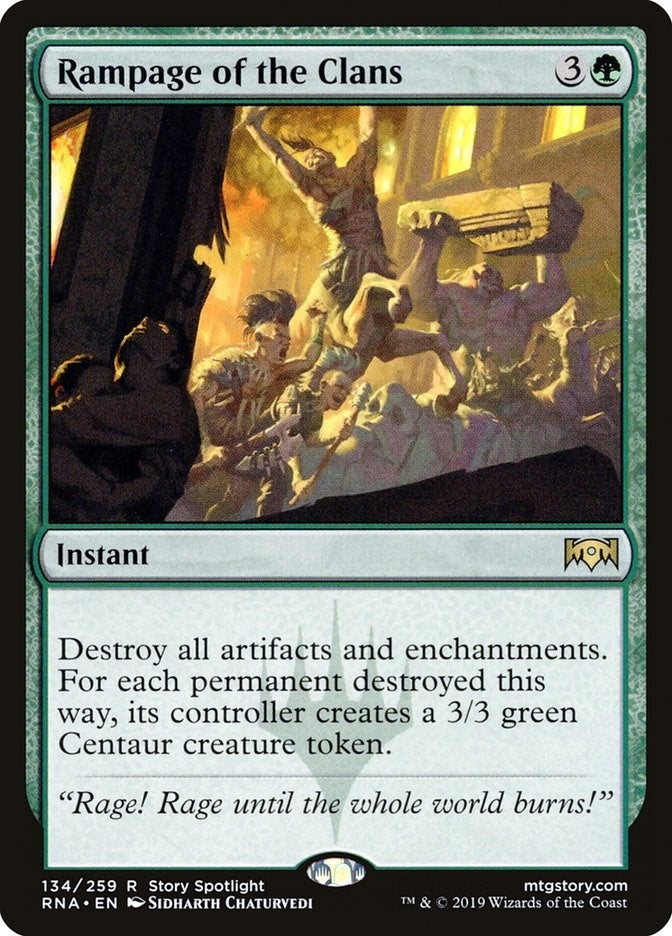 Image for Rampage of the Clans (134) [Ravnica Allegiance] - Magic: The Gathering