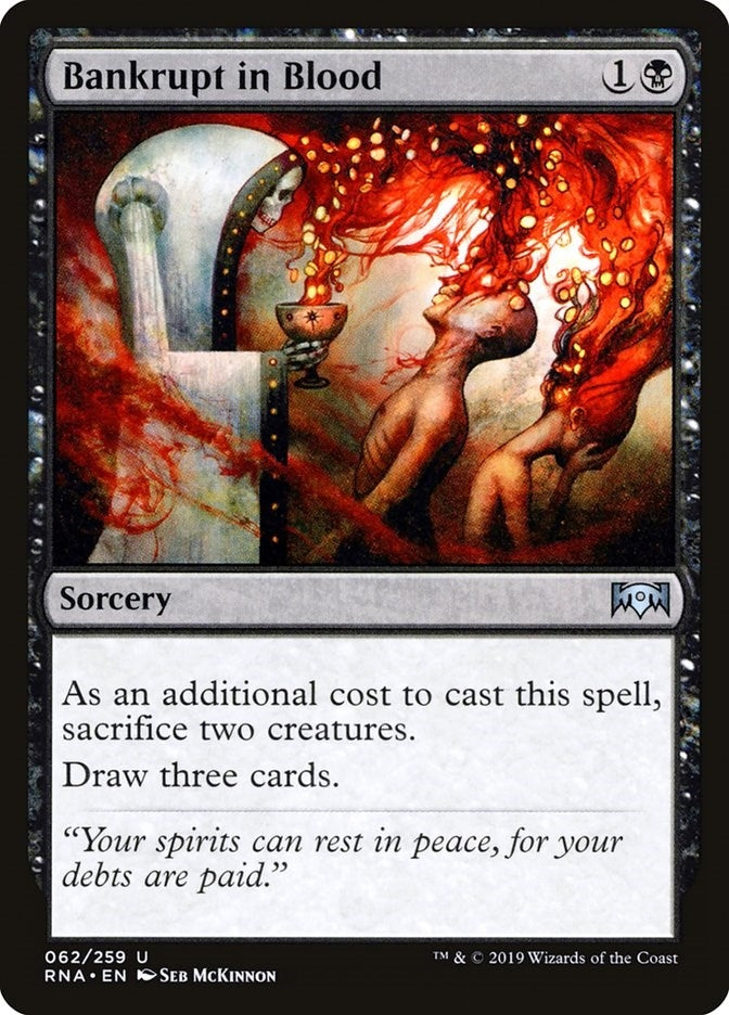 Image for Bankrupt in Blood (62) [Ravnica Allegiance] - Magic: The Gathering