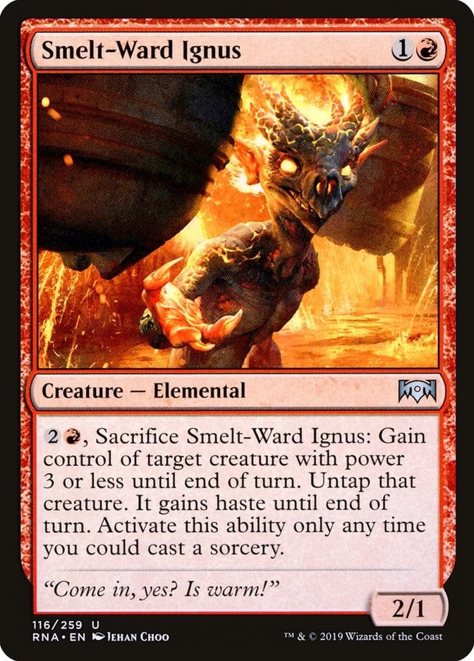 Image for Smelt-Ward Ignus (116) [Ravnica Allegiance] - Magic: The Gathering