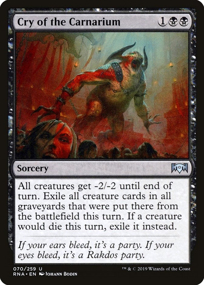 Image for Cry of the Carnarium (70) [Ravnica Allegiance] - Magic: The Gathering